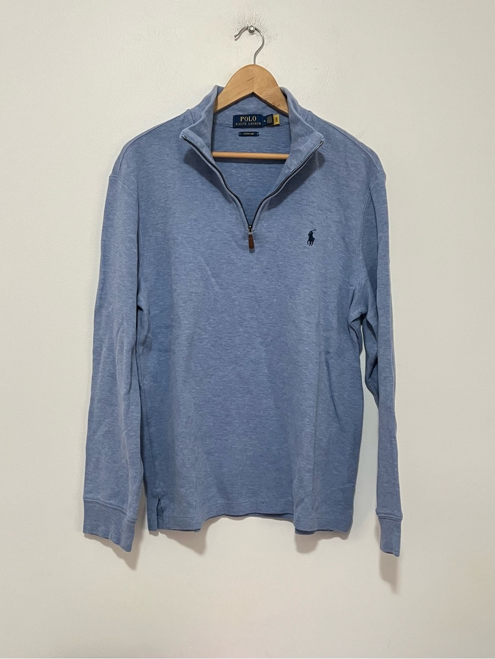 Ralph Lauren Light Blue Estate Rib Sweater